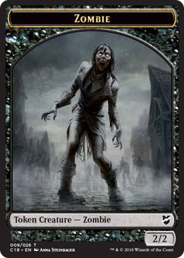 0009 Zombie // Shapeshifter Double-Sided Token T Commander 2018