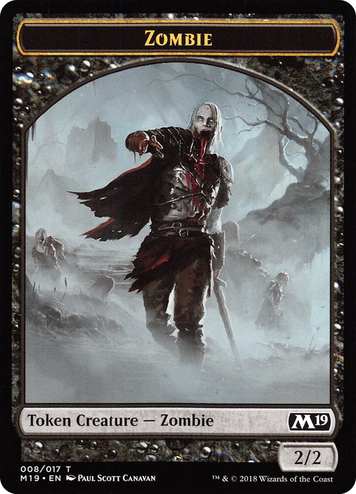 0008 Zombie // Thopter Double-Sided Token (Game Night) T Core Set 2019