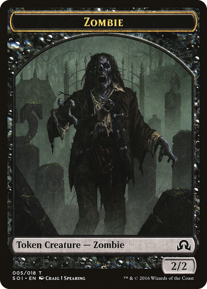 Zombie Token #5 T - Shadows over Innistrad Pokemon card