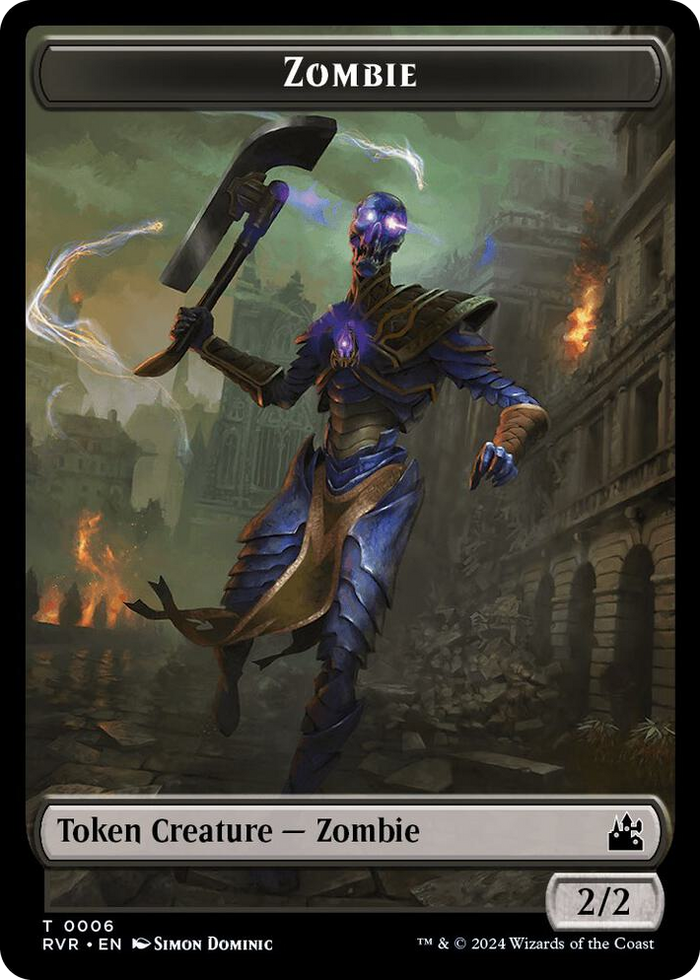 Zombie Token #6 T - Ravnica Remastered Pokemon card
