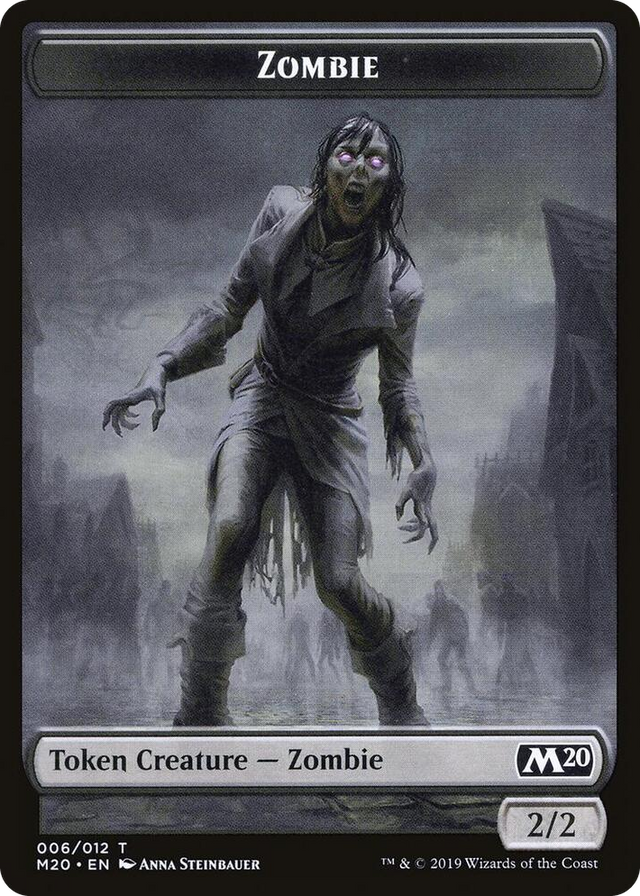 0006 Zombie // Wolf Double-Sided Token T Magic Game Night 2019