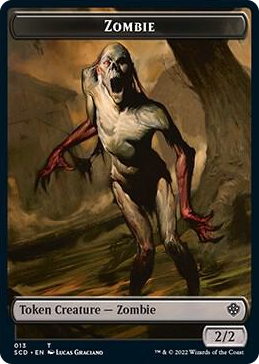Zombie // Zombie Knight Double-Sided Token #13 T - Starter Commander Decks Pokemon card