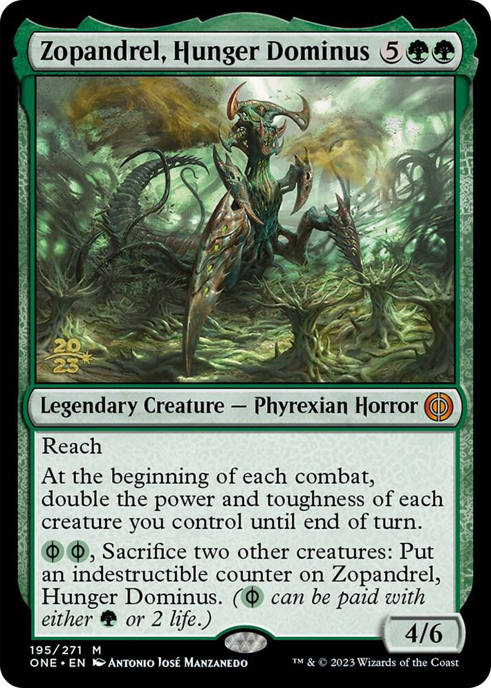0195 Zopandrel, Hunger Dominus M Prerelease Cards