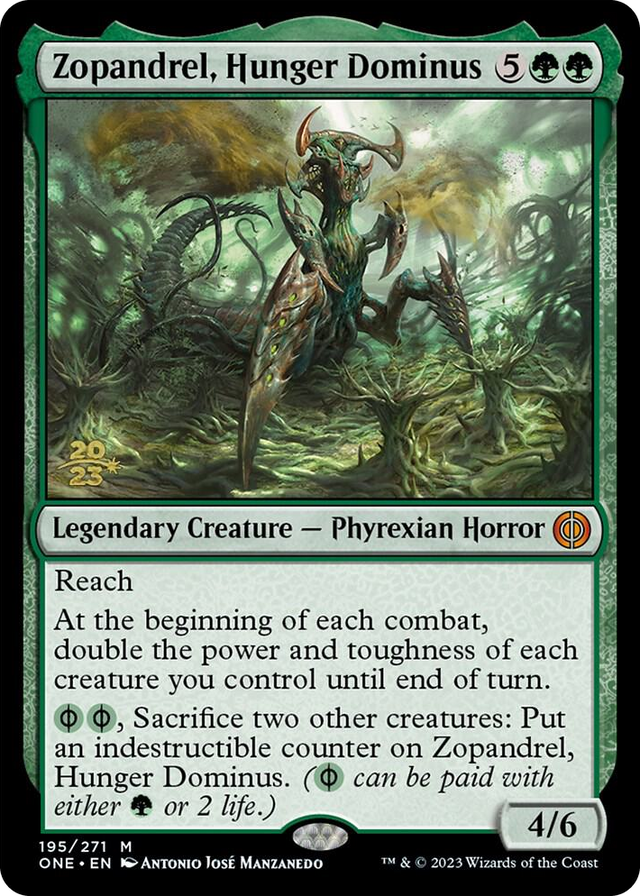 0195 Zopandrel, Hunger Dominus M Prerelease Cards