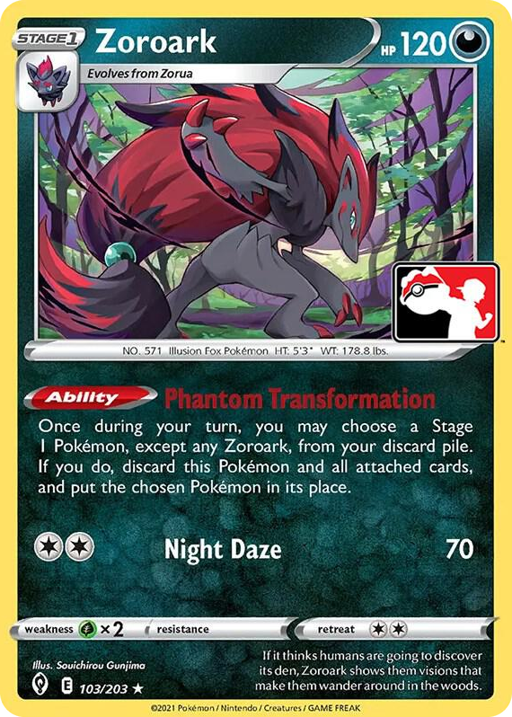 0103 Zoroark Rare Prize Pack Series Cards