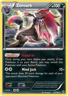 0091 Zoroark - 91/162 (XY BREAKthrough) Rare Deck Exclusives