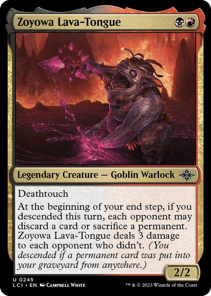 Zoyowa Lava-Tongue #245 U - The Lost Caverns of Ixalan Pokemon card