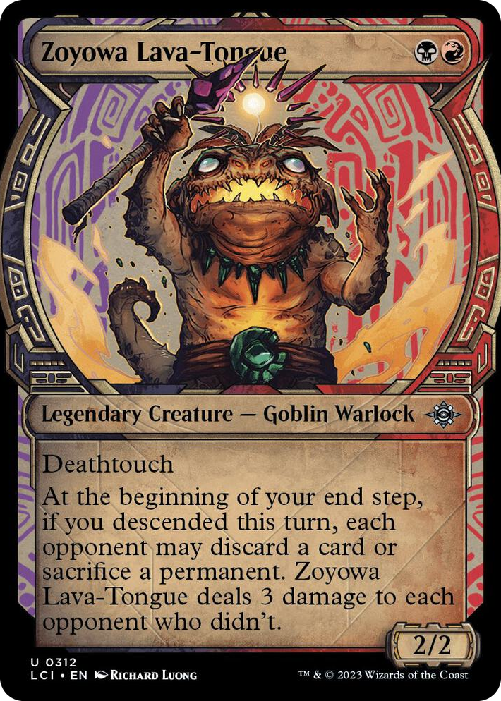 0312 Zoyowa Lava-Tongue (Showcase) U The Lost Caverns of Ixalan