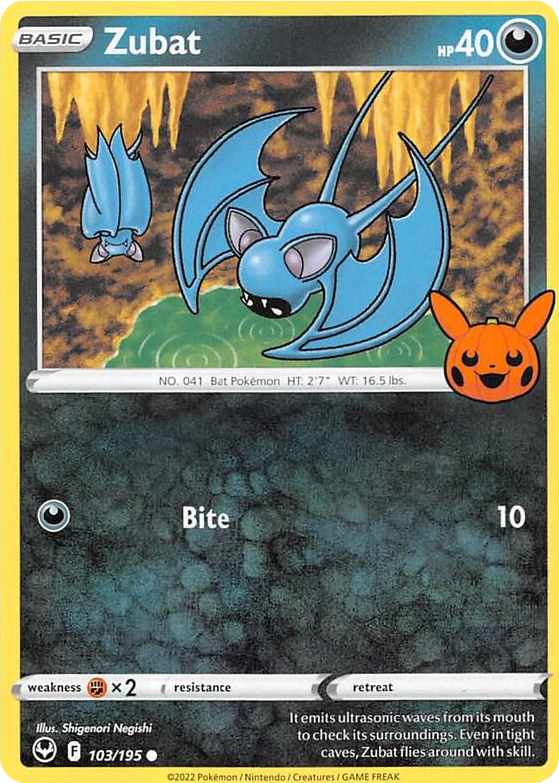 0103 Zubat Common Trick or Trade BOOster Bundle 2023