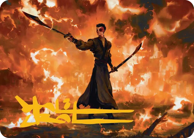 0024 Zuko, Conflicted Art Card (Gold-Stamped Signature) S Art Series: Avatar: The Last Airbender