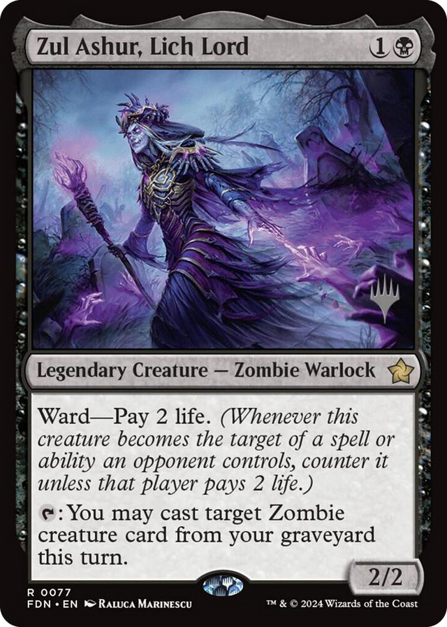 0077 Zul Ashur, Lich Lord R Promo Pack: Lorwyn Eclipsed