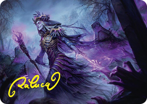 0010 Zul Ashur, Lich Lord Art Card (10/54) (Gold-Stamped Signature) S Art Series: Foundations