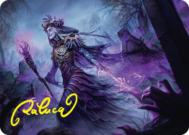 0010 Zul Ashur, Lich Lord Art Card (10/54) (Gold-Stamped Signature) S Art Series: Foundations
