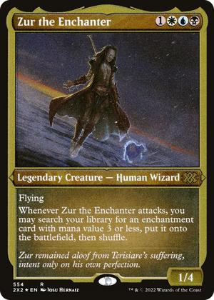 0554 Zur the Enchanter (Foil Etched) R Double Masters 2022
