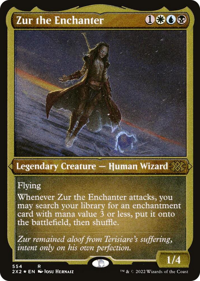 0554 Zur the Enchanter (Foil Etched) R Double Masters 2022