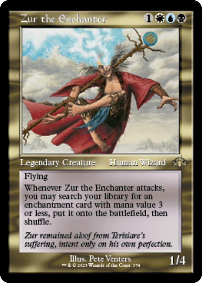 Zur the Enchanter (Retro Frame) #374 R - Dominaria Remastered Pokemon card