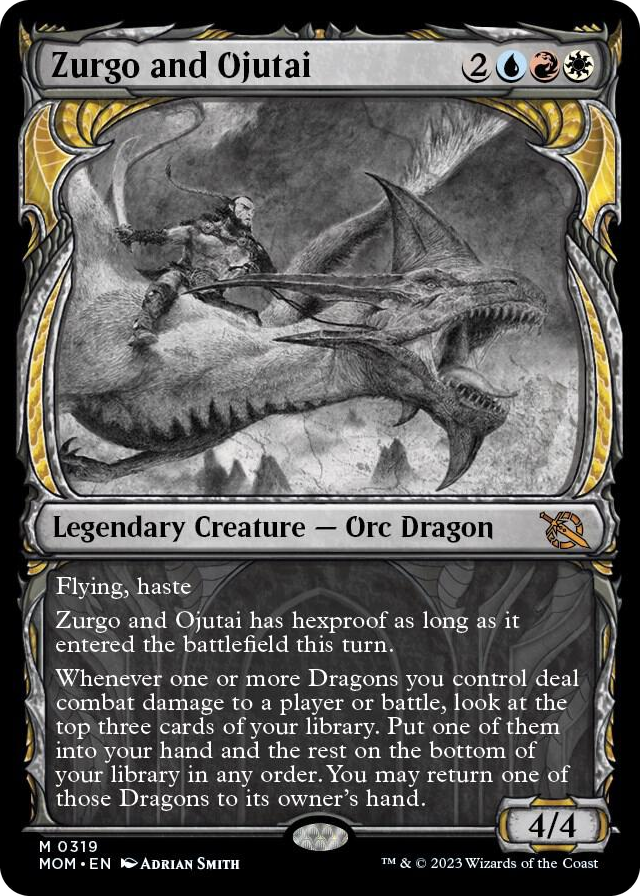 Zurgo and Ojutai (Showcase) #319 M - March of the Machine Pokemon card