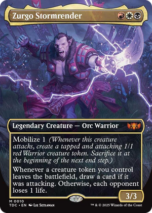 0010 Zurgo Stormrender (Borderless) M Commander: Tarkir: Dragonstorm