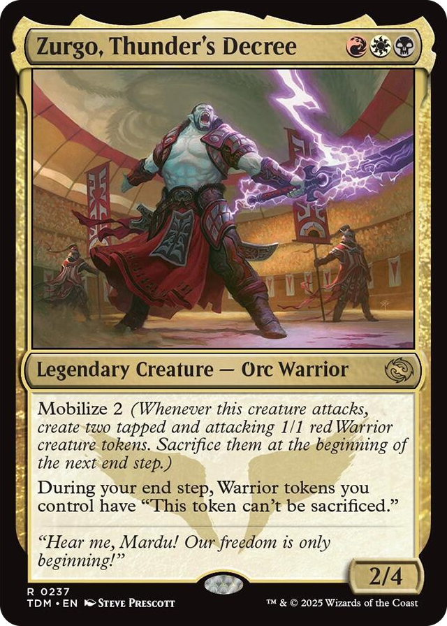 0237 Zurgo, Thunder's Decree R Dragonstorm