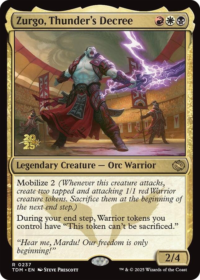 0237 Zurgo, Thunder's Decree R Prerelease Cards