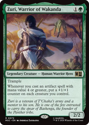0072 Zuri, Warrior of Wakanda R Commander: Marvel Super Heroes