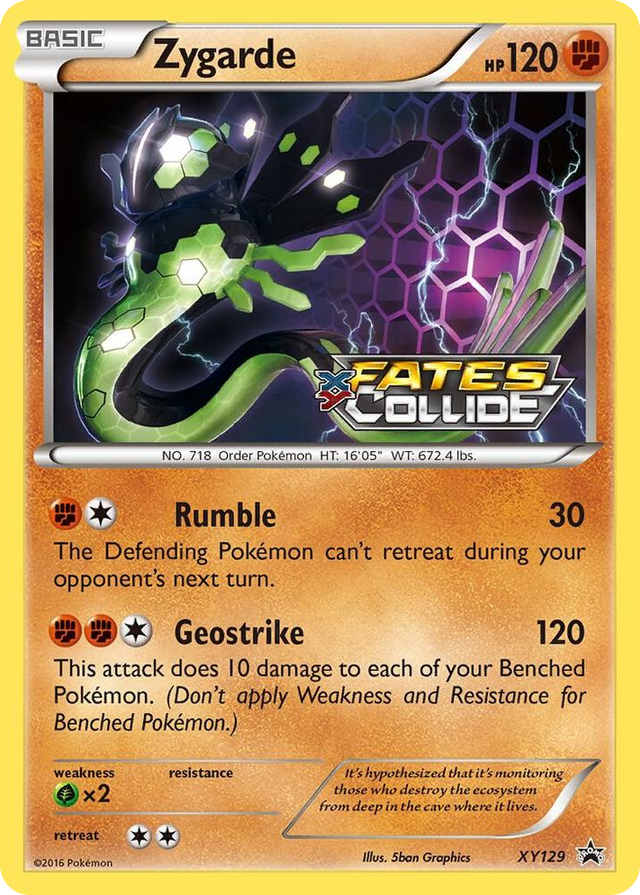 XY129 Zygarde (Prerelease) Promo XY Promos