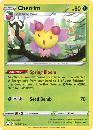 0008 Cherrim Holo Rare Battle Styles