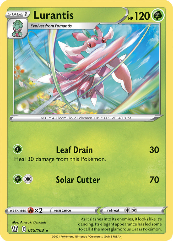 Lurantis #15/163 Rare - Battle Styles Pokemon card