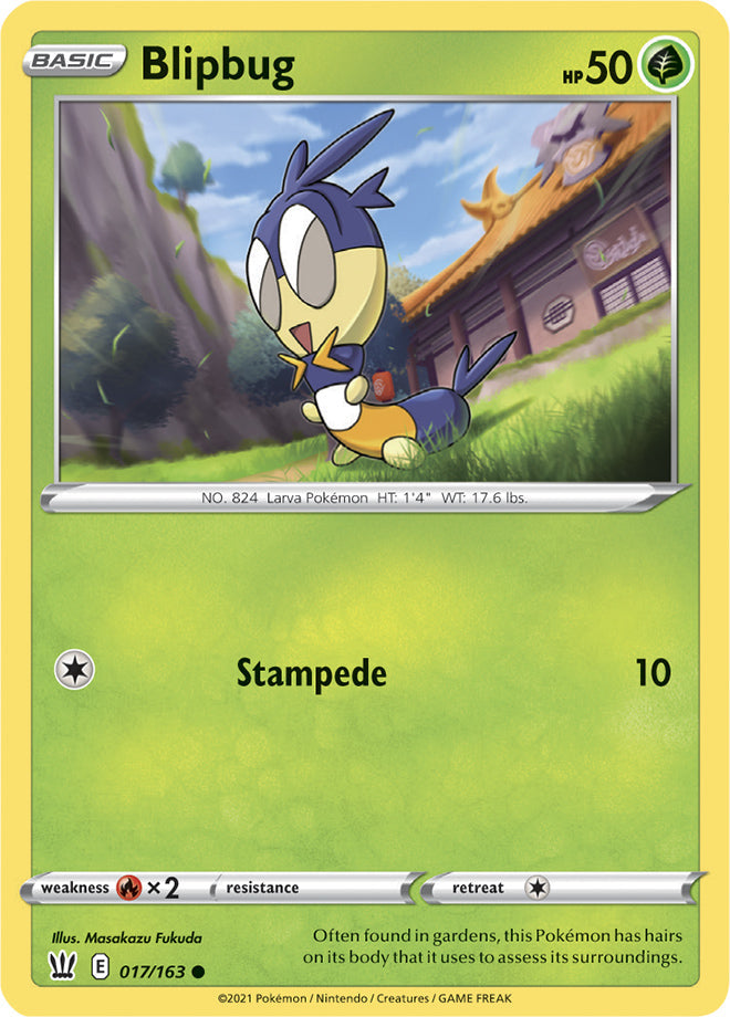 Blipbug #17/163 Common - Battle Styles Pokemon card