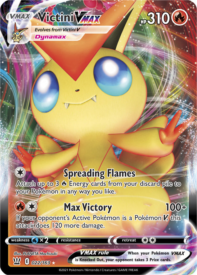 Pokemon Battle Styles Victini VMAX #22