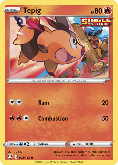 Pokemon Battle Styles Tepig [Cosmos Holo] #23
