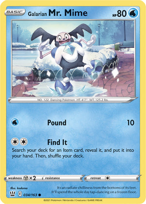 0034 Mr. Mime Common Battle Styles