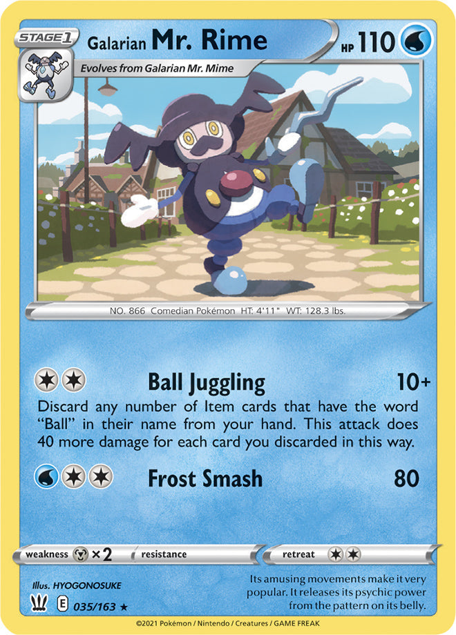 Mr. Rime #35/163 Rare - Battle Styles Pokemon card