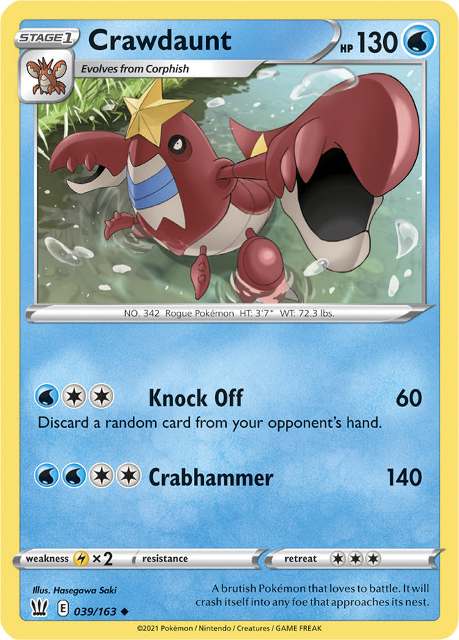 Pokemon Battle Styles Crawdaunt #39 – The Hobby Bin