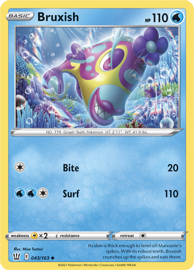 0043 Bruxish Uncommon Battle Styles