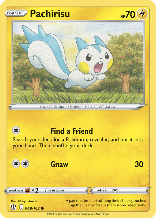 Pachirisu #49/163 Common - Battle Styles Pokemon card