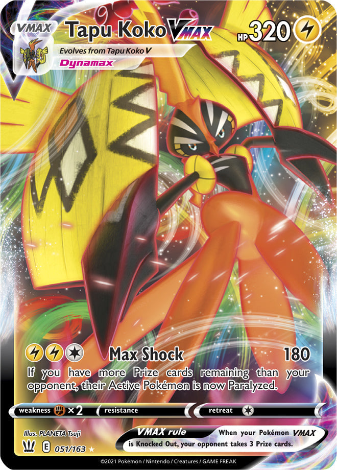 Pokemon Battle Styles Tapu Koko VMAX #51