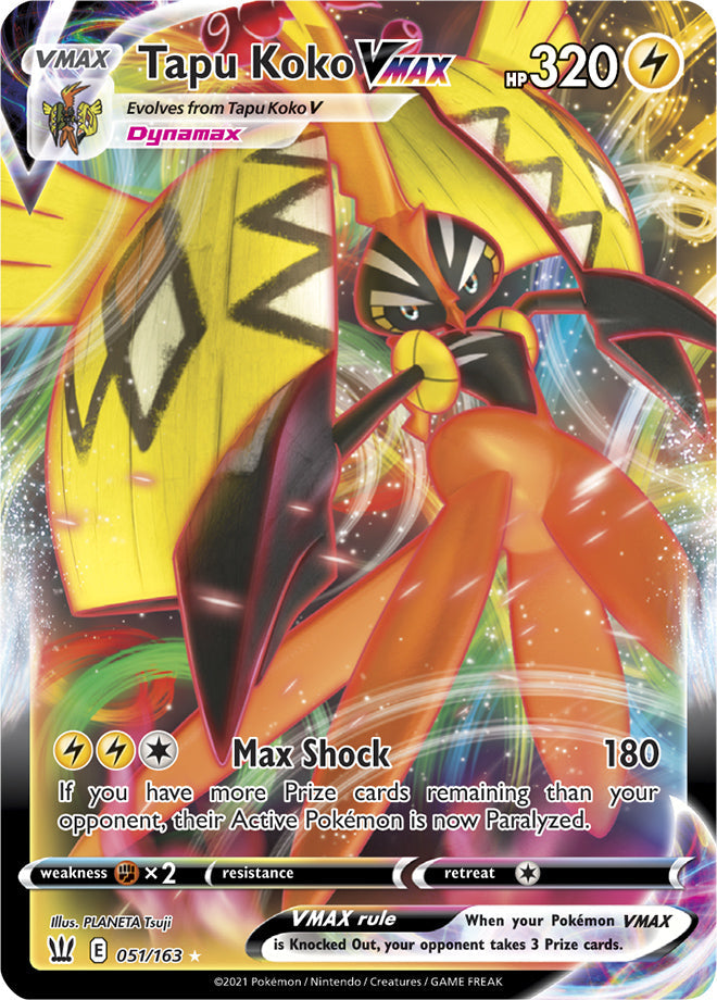 Tapu Koko #51/163 Ultra Rare - Battle Styles Pokemon card