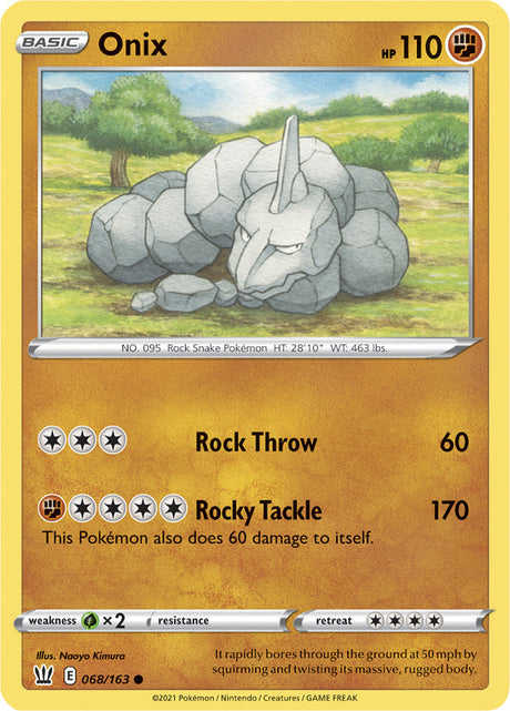 Pokemon Battle Styles Onix #68