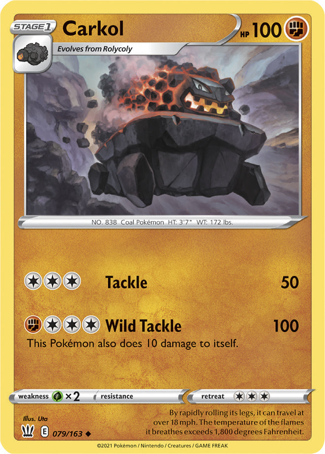 Carkol #79/163 Uncommon - Battle Styles Pokemon card