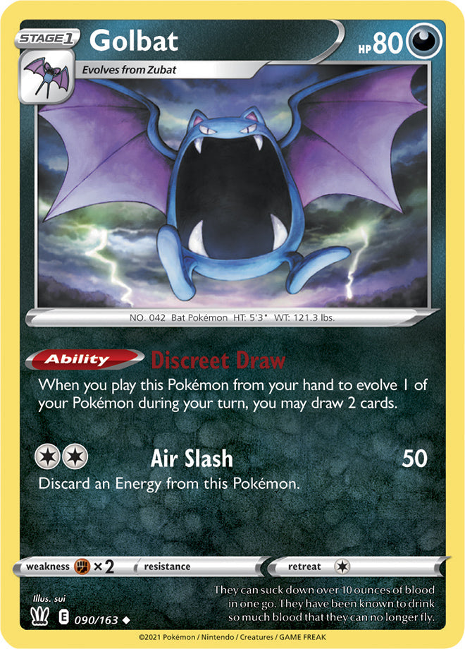 Golbat #90/163 Uncommon - Battle Styles Pokemon card