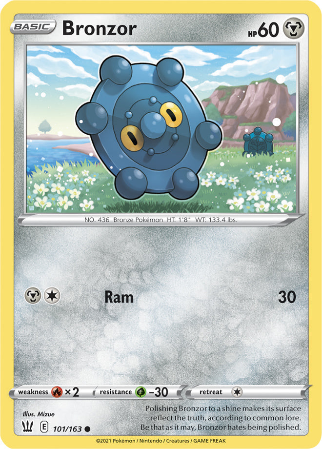 Bronzor #101/163 Common - Battle Styles Pokemon card