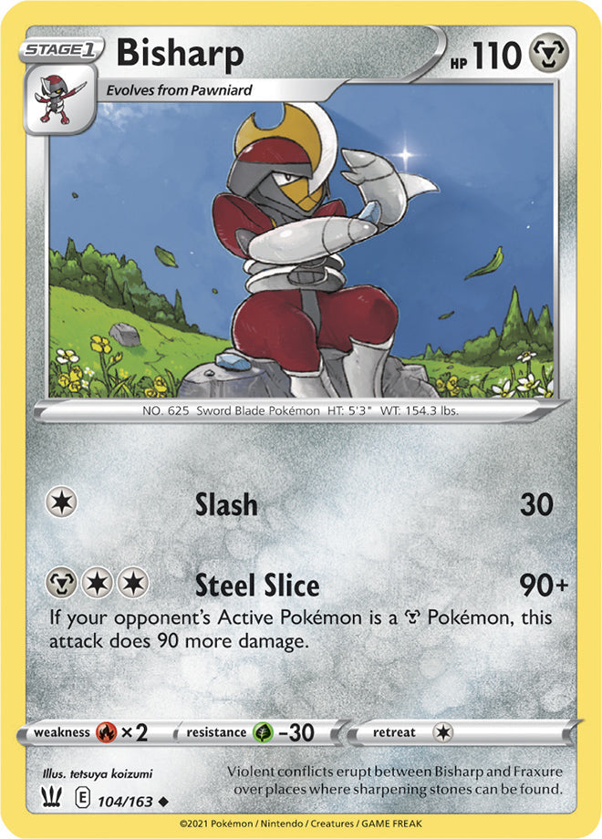 Bisharp #104/163 Uncommon - Battle Styles Pokemon card