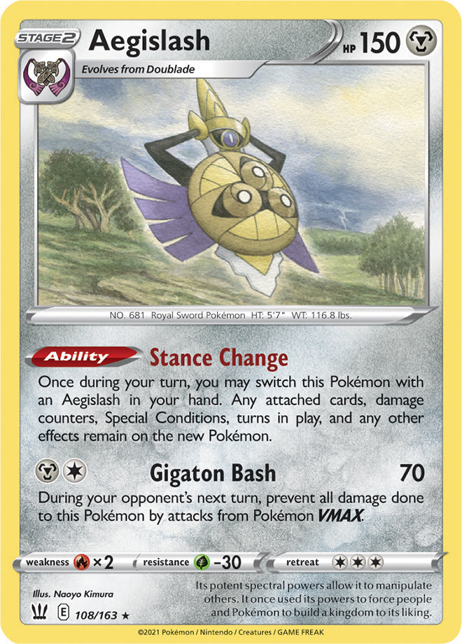 0108 Aegislash Rare Battle Styles