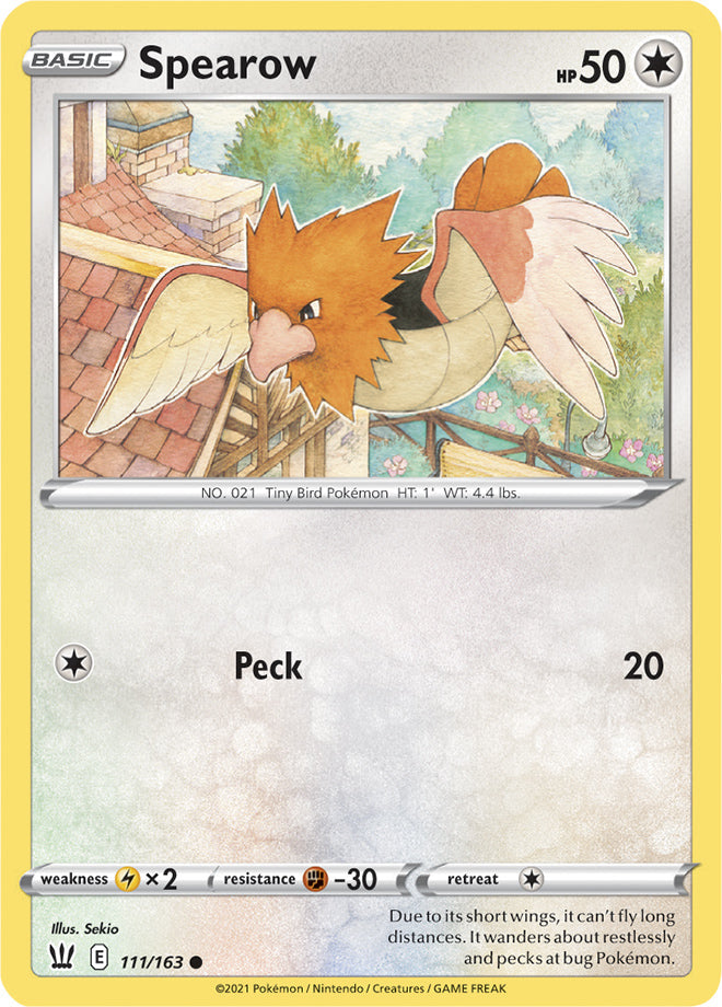 Spearow #111/163 Common - Battle Styles Pokemon card