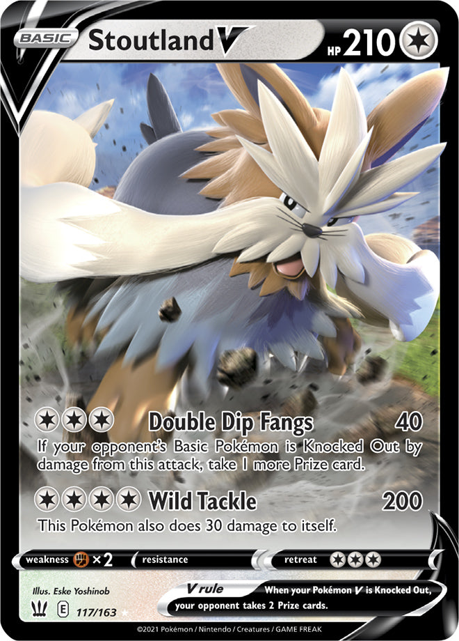 Stoutland #117/163 Ultra Rare - Battle Styles Pokemon card