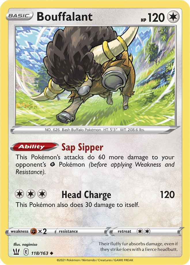 Bouffalant #118/163 Uncommon - Battle Styles Pokemon card