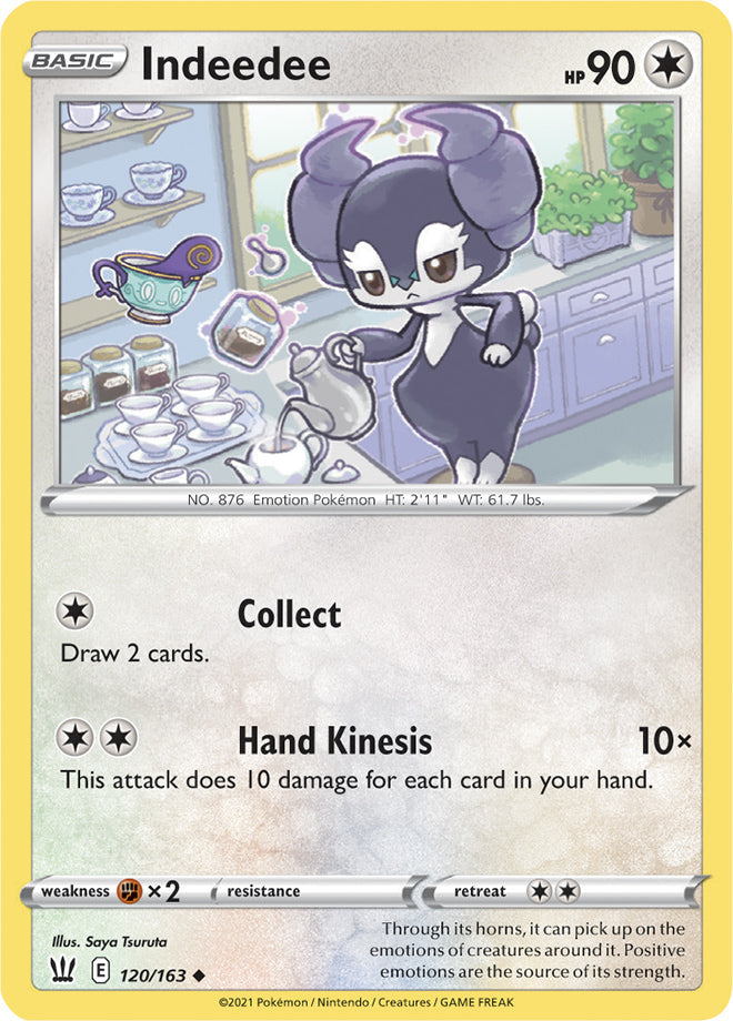 Indeedee #120/163 Uncommon - Battle Styles Pokemon card