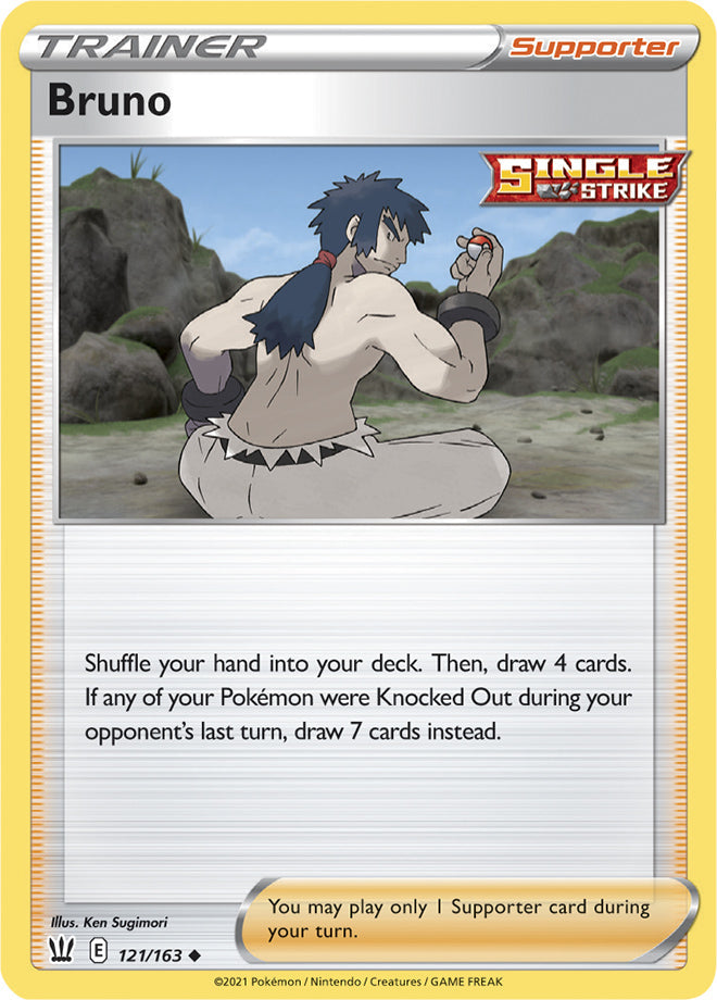 Bruno #121/163 Uncommon - Battle Styles Pokemon card