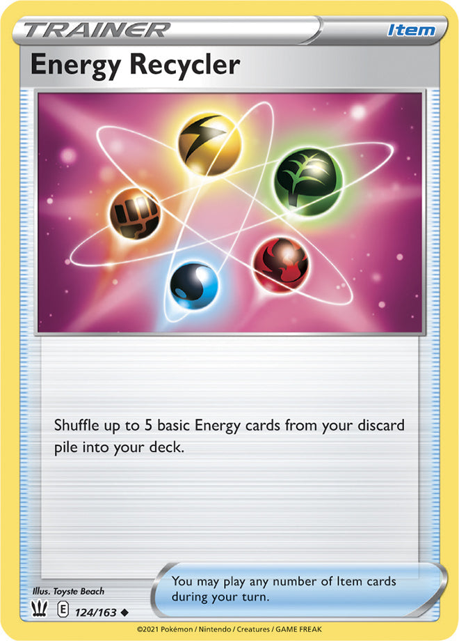 Energy Recycler #124/163 Uncommon - Battle Styles Pokemon card